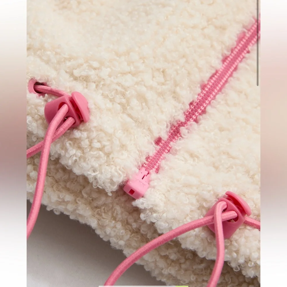 OFFLINE by Aerie Fluff Love Full Zip Jacket in Playful Pink - Picture 7 of 11